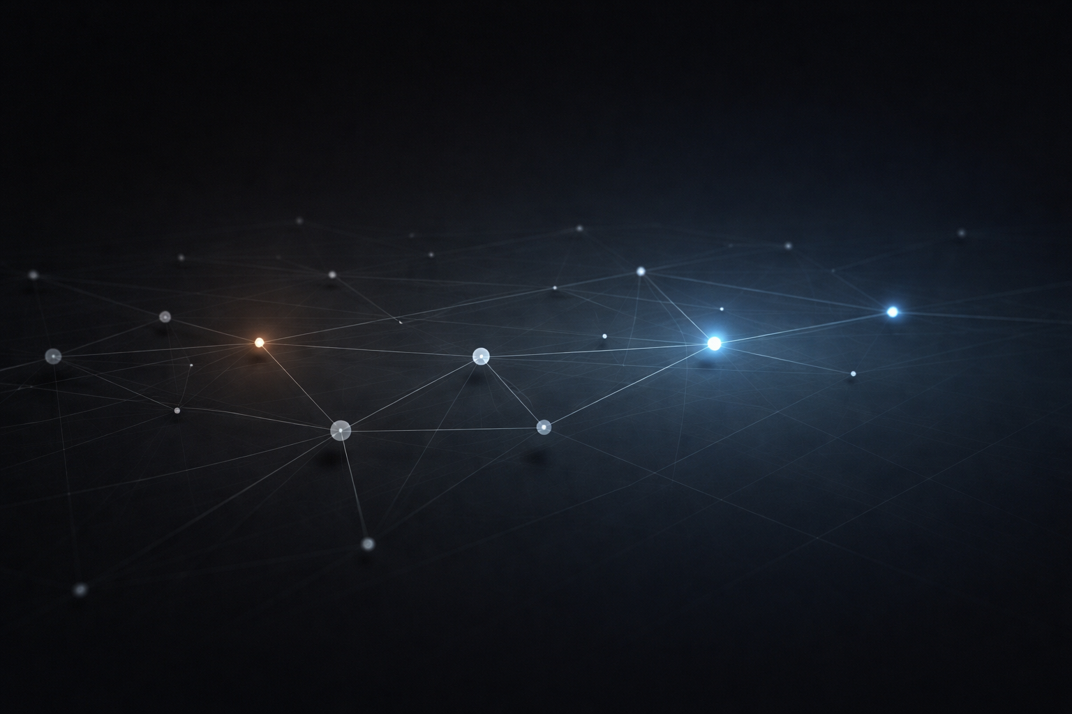 A highly abstract systems map visual representing “delivery confidence under shifting strategic priorities.”
