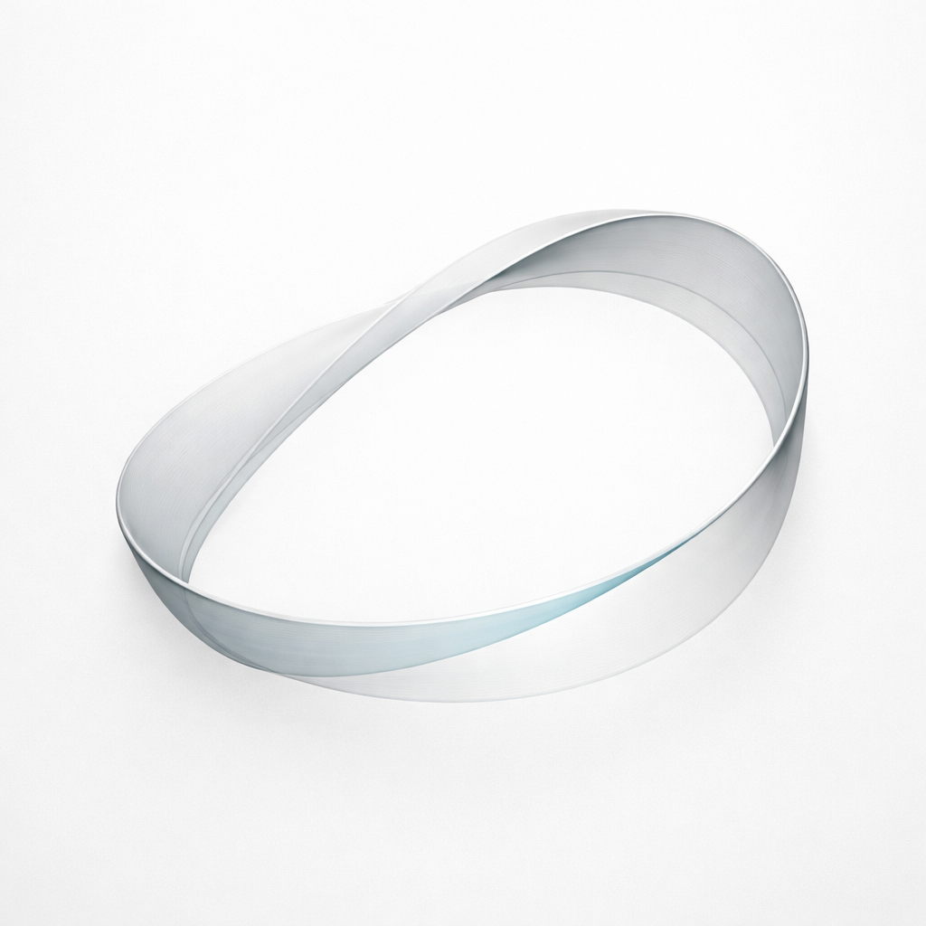 Extreme minimalist abstract image representing a continuous strategic execution loop.